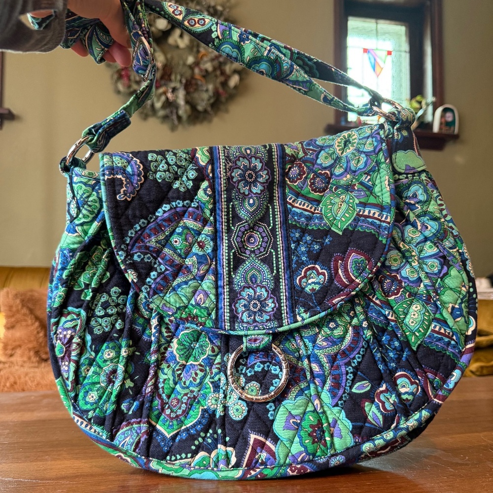 Vintage Vera Bradley Blue Rhapsody Bag & Wallet